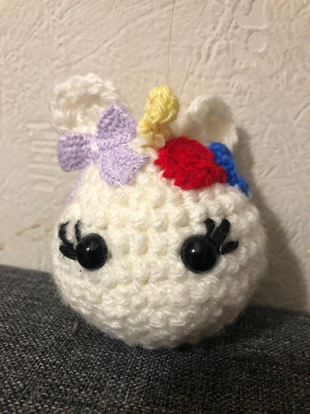 Porte-clés Licorne en Crochet – Fait Main | Accessoire Féérique - MissBullesCréation