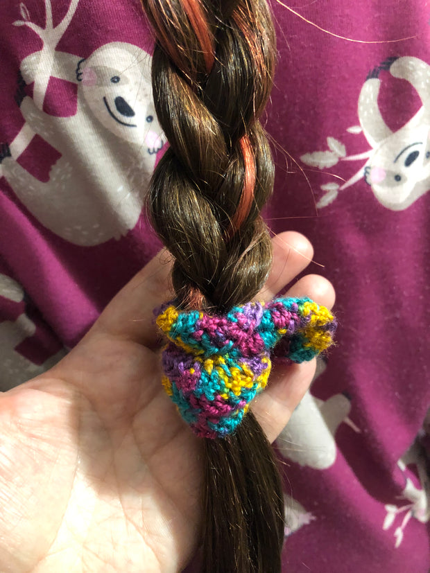 Chouchou au Crochet - Accessoire Cheveux Fait Main - MissBullesCréation