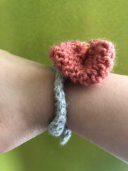 Chouchou avec Noeud au Crochet - Accessoire Cheveux Fait Main